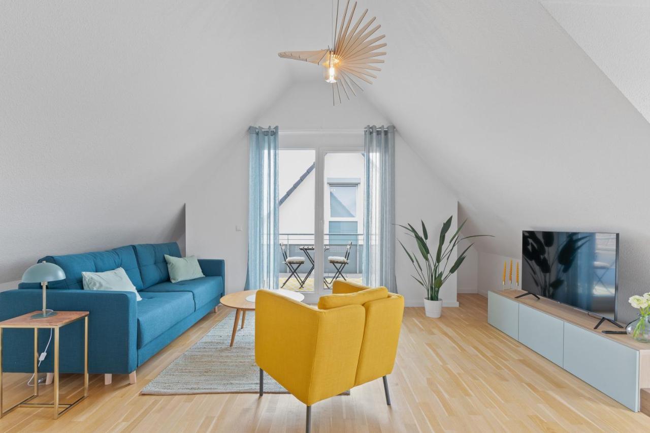 Design-Apartment - Kueche - Balkon - Tiefgarage Leinfelden-Echterdingen Dış mekan fotoğraf