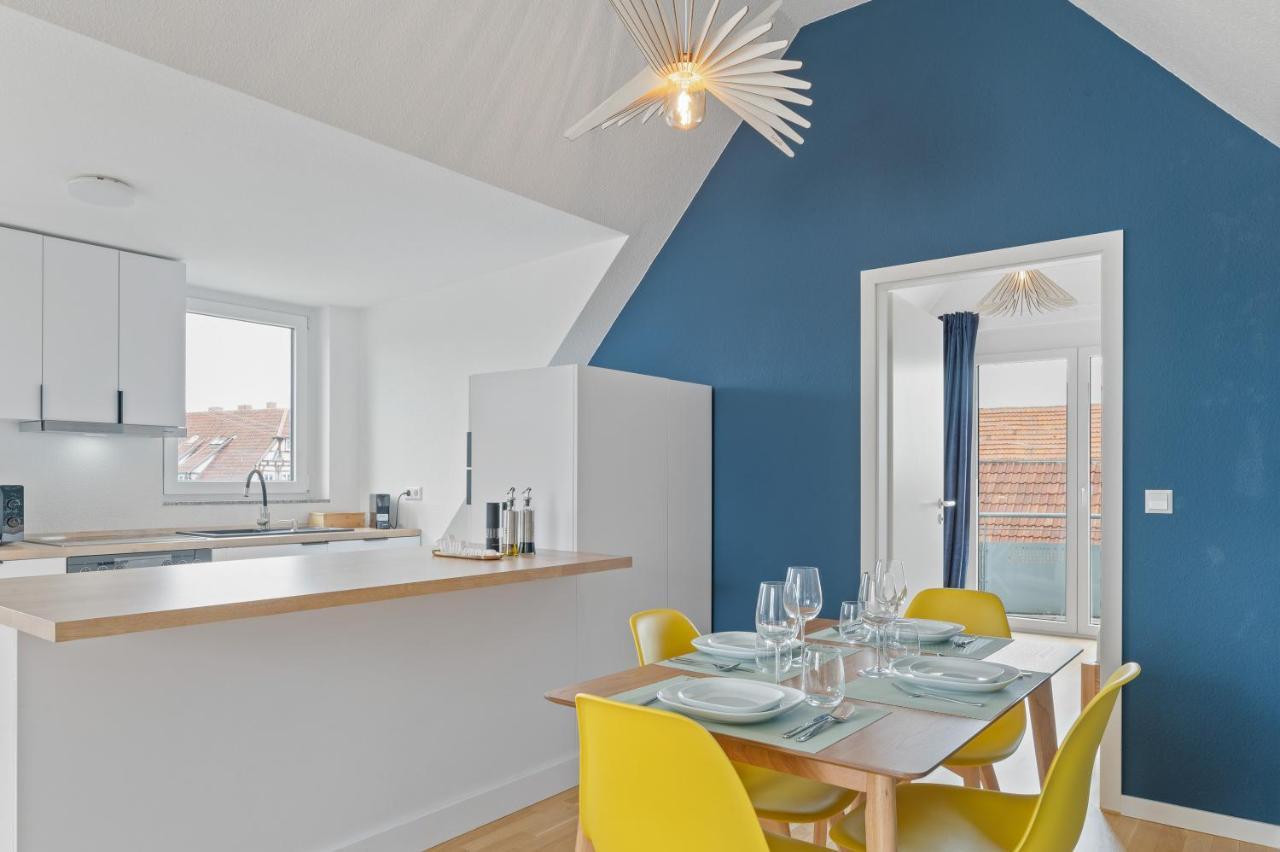 Design-Apartment - Kueche - Balkon - Tiefgarage Leinfelden-Echterdingen Dış mekan fotoğraf